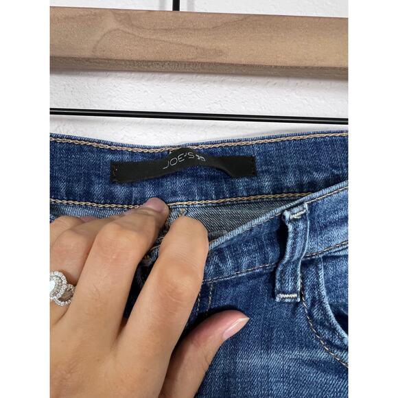 Joe’s Jeans Cigarette Fit Blue Denim Cropped Skinny Jeans Size 30 - Picture 4 of 8